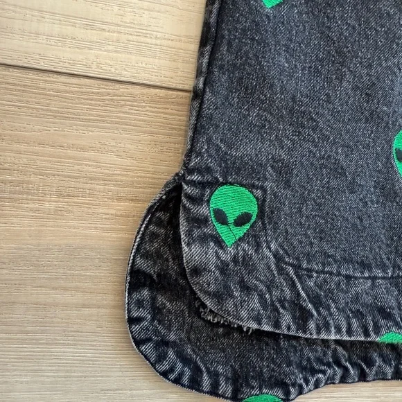 Dressed in Lala Alien Black Denim Jacket (3X) - Picture 5 of 6